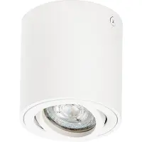 Osram Spot Surface Round Deckenaufbauspot,weiß, mit GU10 Sockel, kann mit einfacher oder smarter Lampe bestückt werden, flexibler Ausstrahlwinkel, Schutzklasse IP20, hochwertiges Gehäuse