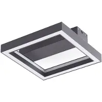 LUCANDE Smart LED-Deckenleuchte Tjado, 30 cm, schwarz, RGBW