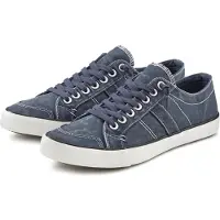 Le jogger Sneaker Textilschuh, Stoffschuh, Schnürschuh, Halbschuhe, Freizeitschuhe blau Größe 40