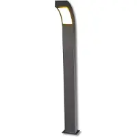 LUCANDE LED-Wegeleuchte Lennik, 100 cm, anthrazit, Metall