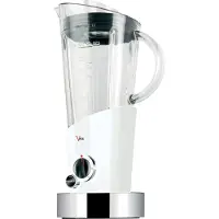 Bugatti Italy Vela, Tischplatten-Mixer, Eis-Crusher, 400 W, Edelstahl, Transparent, Weiß