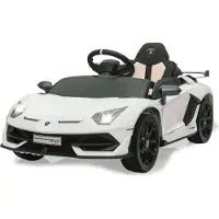 Jamara Ride-on Lamborghini Aventador SVJ weiß 12V 2,4GHz