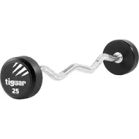 Tiguar GymletiX Curl PolyurethanBarbells – Polyurethan-Hanteln für Krafttraining, Gewicht:25 Kg