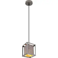 Globo Lighting Hängeleuchte Metall silberfarben, 1x E27