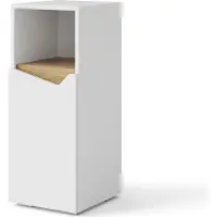 Vicco Midischrank Marelle Weiß/Artisan 30 x 74.5 cm mit Tür und offenem Fach, Model 40825