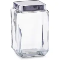 Zeller Vorratsglas, 1500 ml, Edelstahldeckel 11x11x18