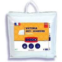 Dodo VICTORIA Anti-Milben-Bettdecke für gemäßigte Klimazonen, 240 x 260 cm, weiß