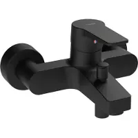 Hansa Wannen-Einhebelmischer HANSATWIST AP, Ausladung 162mm, mattschwarz