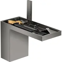 Hansgrohe Waschtisch-Einhebelmischer 110 Axor MyEdition A 150mm, m Pus-Op-Abl, o Pl, pol. bla vc