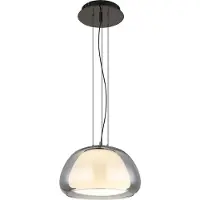 Globo Hängeleuchte Metall schwarz-chrom, LED