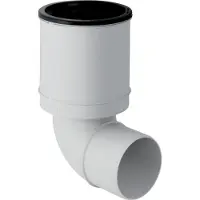 Geberit Silent PP Anschlussbogen 390593111 DN 110, 87,5Grad, weiß, schalloptimiert