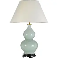 Elstead Lighting Harbin Zeitgenössische Schreibtischlampe Porzellan Celadon 1 Licht E27