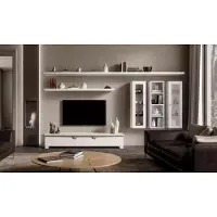 Xl Moebel Gmbh Wohnzimmer Lowboard Wohnwand Holz Schrank Design Weiß Modern Set 6tlg.