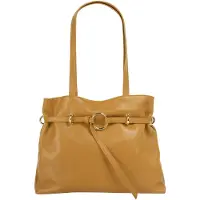 Samantha Look Henkeltasche echt Leder, Made in Italy