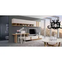 Xl Moebel Gmbh Wohnwand TV Schrank Stuhl Wohnmöbel Modern Wohnzimmer Set neu braun