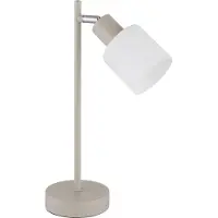 Globo Tischlampe Trent sandbraun