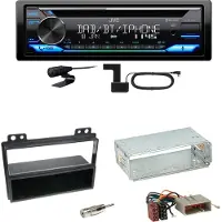 JVC KD-DB922BT Bluetooth Digitalradio USB CD Einbauset für Ford Fiesta Fusion