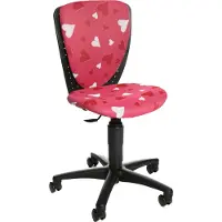 Topstar Kinder Drehstuhl "S'COOL 3" Herz Motiv pink