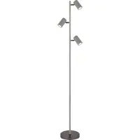 Globo Lighting Stehleuchte Metall schwarz-chrom, 3x GU10