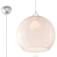 Sollux Hängeleuchte BALL champagner 1xE27 15W Stahl/Glas 120x30x30cm