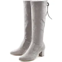 LASCANA Schlupfstiefel Schlupfboots, Slouchy Boots, Slip-On, grau Größe 40