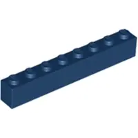 LEGO 10 Stück 3008 Stein Brick 1x8 Part Basic Steine 10 Dunkelblau