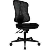 Topstar Bürodrehstuhl Head Point SY ohne Armlehnen - schwarz Sicherheitsdoppelrollen für.