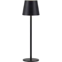 Selltec LED Tischlampe Akku Outdoor Up & Down Lichtaustritt, USB, Dimmbar Touchdimmer schwarz Indoor, Outdoor