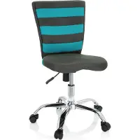 Hjh OFFICE KIDDY COMFORT I - Kinderdrehstuhl Grau / Türkis
