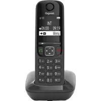 Gigaset AS690, Analoges/DECT-Telefon, Kabelloses Mobilteil, 100 Eintragungen, Schwarz