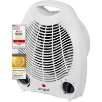 Exquisit Heizlüfter HL 32025 we, 1000/2000 W, 2 Stufen, Tragegriff, B 215 x T 130 x H 260 mm, weiß