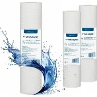 Wessper 3x Wasserfilter Vorfilter Filtereinsatz Sedimentfilter 10"- 20 Micron