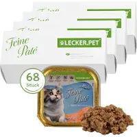 Lyra Lecker.Pet Mia's Feine Paté Reich an Lachs Katzenfutter Nassfutter Vollnahrung 6,8 kg Nicht relevant