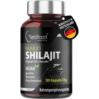 Redfood Mumijo Shilajit Kapseln, 1300mg hochdosiert 180 St Kapseln