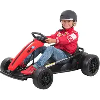 Actionbikes Motors Kinder Elektro Drift-Kart | Drift-Scooter - Go-Kart mit Sound - Elektro-Kart - Tretauto - 700 Watt - 2x 12V 7 Ah - EVA-Reifen - Bis 70 Kg (Rot)