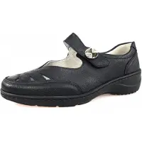 Lugina Waldläufer Kya Damen Slipper in Schwarz, Größe 4