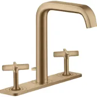 Hansgrohe 3-Loch-Waschtischarmatur 170 Axor Citterio E A 165mm, m ZugstAblGar, Pl., brush. bron