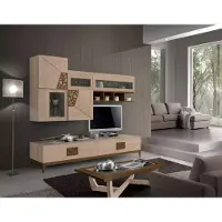 Xl Moebel Gmbh TV-Ständer Seitenschrank Moderne Wohnwand Wohnzimmer Set Modern 3tlg