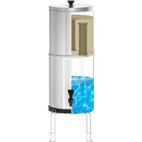 Gistuch Wasserfilter mit Ständer K8627 - Gravity-Wasserfiltersystem, für Zuhause, Camping, Wandern und Notfallversorgung