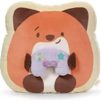 Nici Kuscheltier Fuchs Geeks mit Spielkonsole 35x33x12cm - braun - Weiches mymochi Plüschtier – stylisches Stofftier zum Kuscheln oder als Accessoire - Tolles Geschenk für Kinder & Erwachsene | 62394