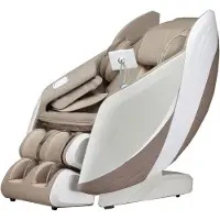 HOME DELUXE – Massagesessel HYLOS – Farbe: Khaki, Maße: 150x77x123cm, Leistung: 160W, inkl. Shiatsu, Zero Gravity, Sprachsteuerung, Fußmassage, Bluetooth I Entspannungssessel Massagestuhl Relaxsessel