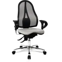 Topstar Bürostuhl Sitness 15 hellgrau mit höhenverstellbaren Armlehnen