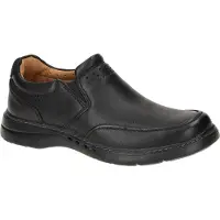 Clarks UN BRAWLEYSTEP Herrenschuhe - bequeme Slipper - Halbschuhe schwarz NEU