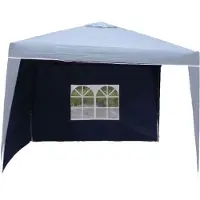 Linder Exclusiv GmbH Gartenzelt Seitenwände 3 x 2m Polyester wasserabweisend mit Fenster