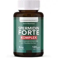 Saint Nutrition Spermidin Kapseln | Hochdosiert mit 6mg Spermidin pro Kapsel – Zellschutz – Vitalität, Energie und Wohlbefinden - vegan