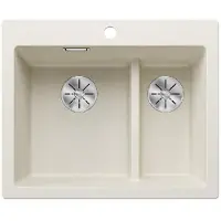 BLANCO Spüle PLEON 6 Split 61,5 x 51 cm softweiß 527139