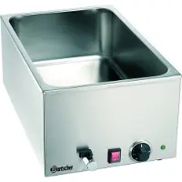 Bartscher 1/1 GN Bain Marie Wärmebehälter mit Hahn, Tischgerät ausgelegt für 1/1GN Behälter, Tiefe: 150 mm