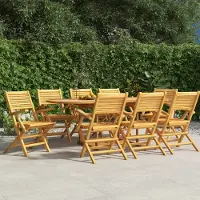 vidaXL "2026 Promotion" Gartenstühle 8 Stk. - Hohe Qualität - Klappbar 55x62x90 cm Massivholz Teak - Gartenstühle CC9194