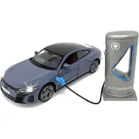 Jamara Audi RS e-tron GT Diecast 1:36 grau inkl. Knopfzellen