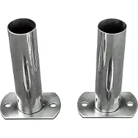 Pool Total SET Leiterendstücke Edelstahl V2A für Leiterholm Ø 42 mm (2 Stück)